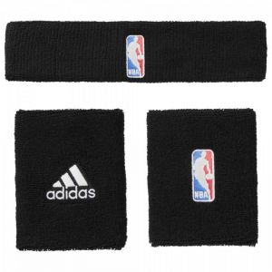 Komplet frotki na nadgarstek + opaska na głowę adidas NBA G68791