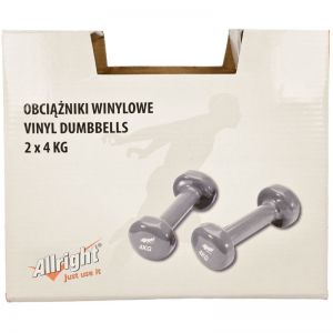 Zestaw hantli winylowych Allright 2x4 kg FIZHW8