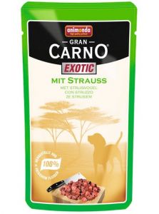 Animonda GranCarno Adult Dog Exotic Strauss (Struś) 125g