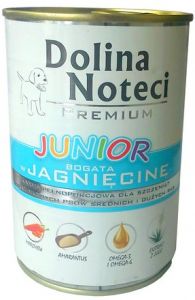 Dolina Noteci Premium Pies Junior Jagnięcina puszka 400g