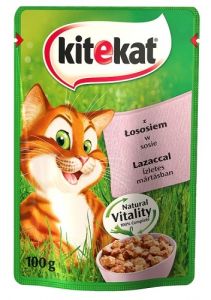 Kitekat Adult Łosoś w sosie saszetka 100g