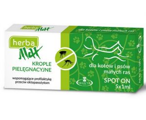 Selecta HTC Herba Max Wspomagające krople Spot-On dla szczeniąt i kociąt 5x1ml