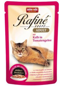 Animonda Rafiné Soupé Adult Cielęcina w galaretce pomidorowej saszetka 100g