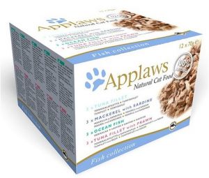 Applaws puszki dla kota Multipak Fish 12x70g