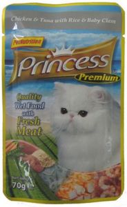 Princess Premium Kot Kurczak, tuńczyk i małże saszetka 70g [PPP6]