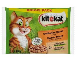 Kitekat Delikatne dania w sosie saszetki 4x100g