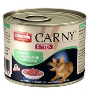 Animonda Carny Kitten Kurczak + Królik puszka 200g