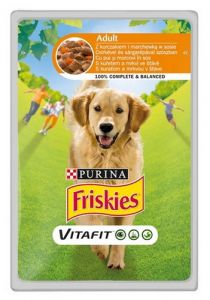Friskies Dog Adult Kurczak i marchewka w sosie saszetka 100g