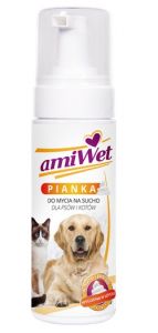 Amiwet Szampon piankowy (suchy) dla psów i kotów 150ml