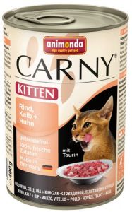 Animonda Carny Kitten Wołowina + Cielęcina + Kurczak puszka 400g