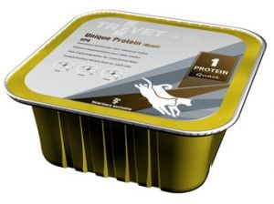 Trovet Unique Protein UPQ Przepiórka dla psa i kota tacka 300g