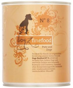 Dogz Finefood N.08 Indyk i koza puszka 800g