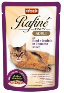 Animonda Rafiné Soupé Adult Wołowina + makaron w sosie pomidorowym saszetka 100g