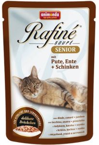 Animonda Rafiné Soupé Senior Indyk i Kaczka + szynka saszetka 100g