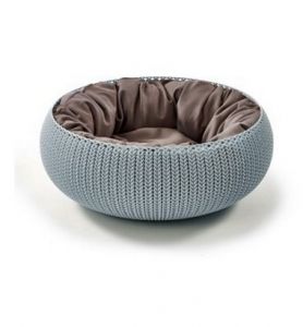 Curver Łóżko dla zwierząt Knit niebieskie