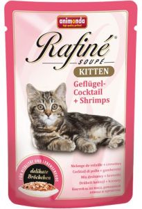 Animonda Rafiné Soupé Kitten Koktail drobiowy + krewetki saszetka 100g