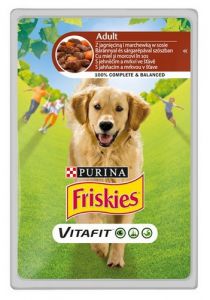 Friskies Dog Adult Jagnięcina i marchewka w sosie saszetka 100g