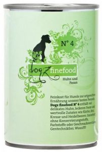 Dogz Finefood N.04 Kurczak i bażant puszka 400g
