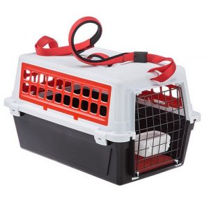 Ferplast Atlas 20 Trendy Plus - transporter czarny/biały/czerwony [73027599]