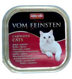 Animonda vom Feinsten Castrated Cats z Indykiem i Pomidorem tacka 100g