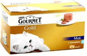 Gourmet Gold Mus z Tuńczykiem puszka 4x85g