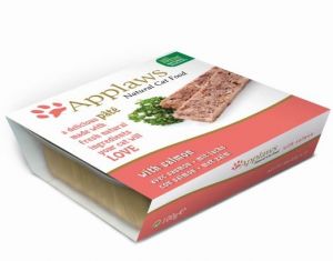 Applaws Natural Cat Food Pasztet z Łososiem tacka 100g