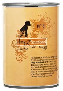 Dogz Finefood N.08 Indyk i koza puszka 400g