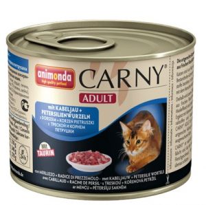 Animonda Carny Cat Adult Dorsz + Korzeń pietruszki puszka 200g