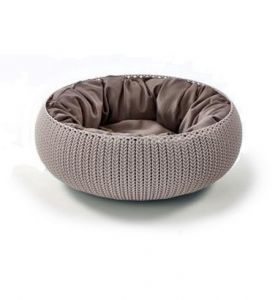 Curver Łóżko dla zwierząt Knit beżowe