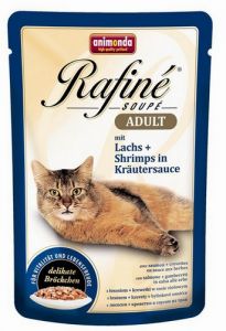 Animonda Rafiné Soupé Adult Łosoś + krewetki w sosie ziołowym saszetka 100g