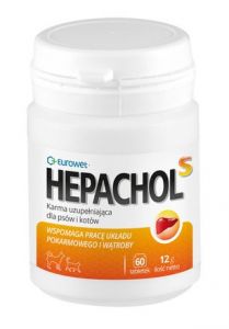 Hepachol małe psy i kot  60 tabletek