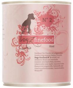 Dogz Finefood N.02 Wołowina puszka 800g