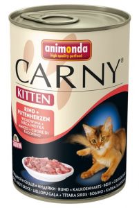 Animonda Carny Kitten Wołowina + Serca indyka puszka 400g