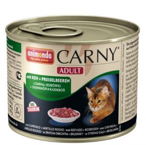 Animonda Carny Cat Adult Dziczyzna + Borówka puszka 200g