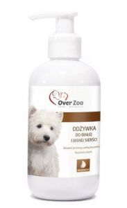 Over Zoo Odżywka dla białej i jasnej sierści 240ml