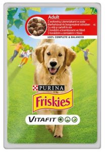 Friskies Dog Adult Wołowina i ziemniaki w sosie saszetka 100g