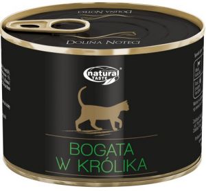 Natural Taste Kot z królikiem puszka 185g